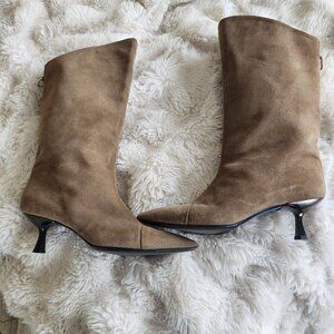 Tiziano Zorzan Camel Suede Boots - size 40